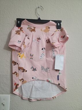 Disney Store Pet Spirit Jersey Shirt For Dogs XL Pink All Over RARE Puppy & Me